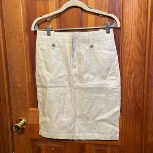 J. Crew Linen Cargo Pencil Skirt - Size 0 - New With Tags